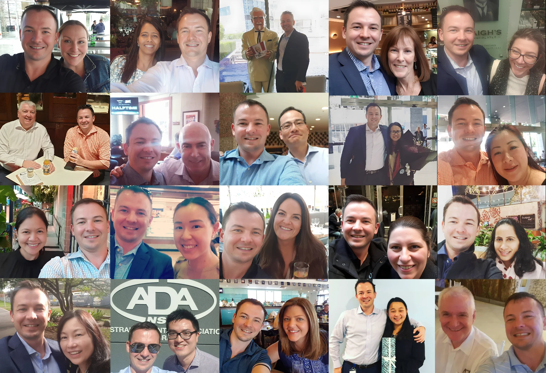 Liam Hassell meeting with clients and candidates across Sydney