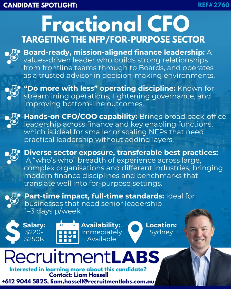 Candidate Spotlight: Fractional CFO - NFP