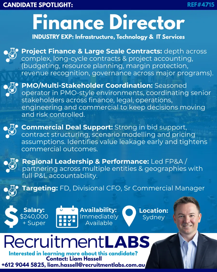 Candidate Spotlight: Finance Director
