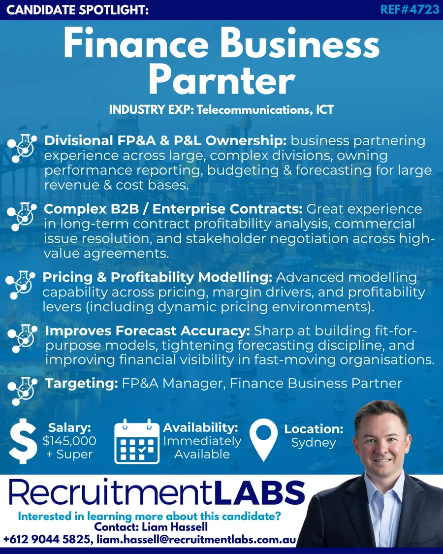 Candidate Spotlight: Finance Business Partner (Telco)