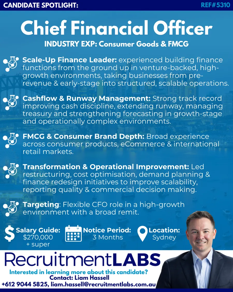 Candidate Spotlight: CFO